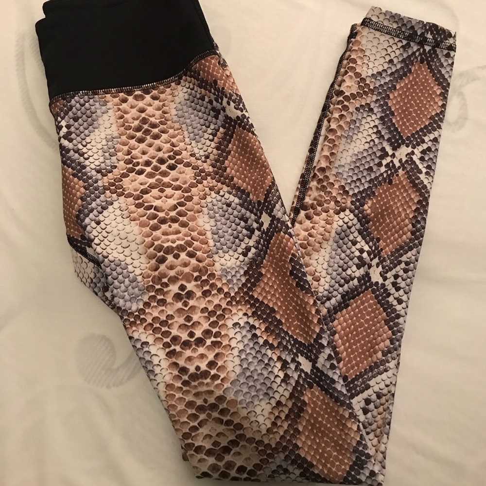 Faux Snake Skin Leggings